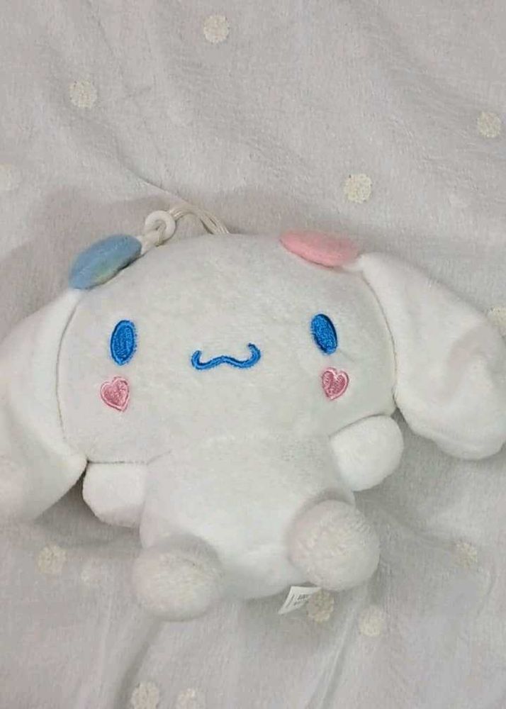 Heart Cinnamoroll Plush Keychain
