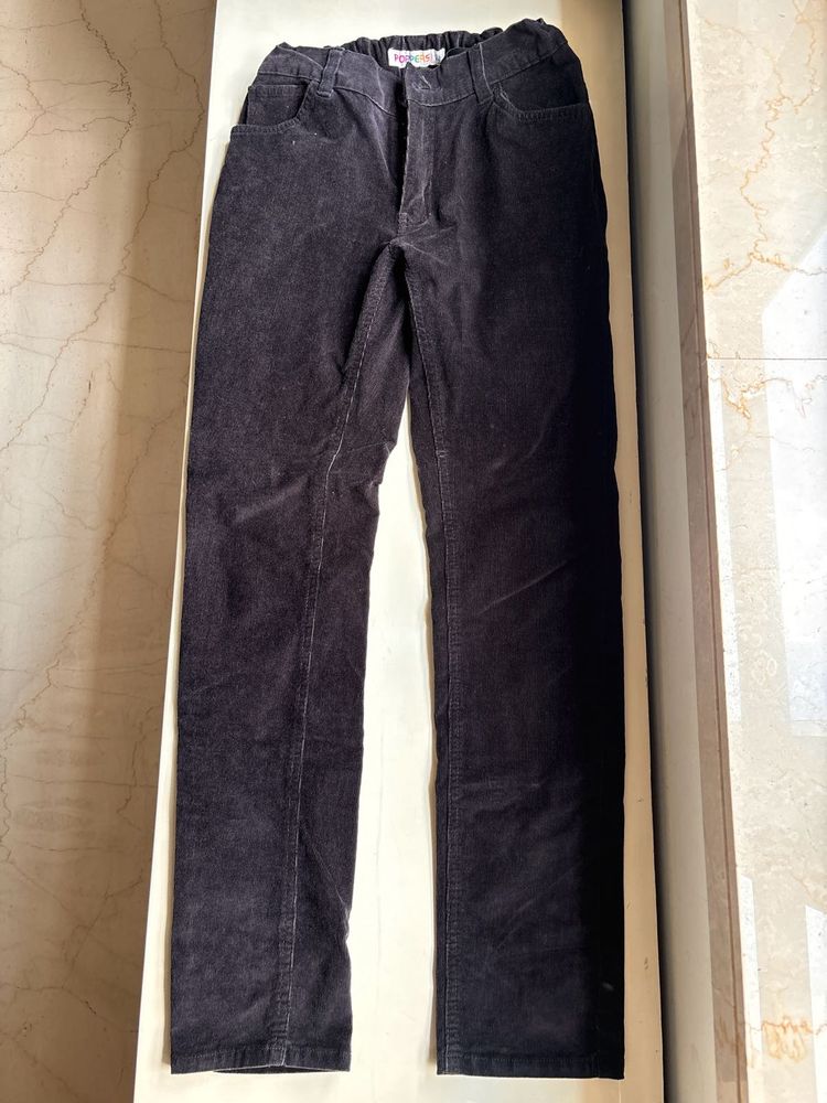 Black Corduroy Boys Pants