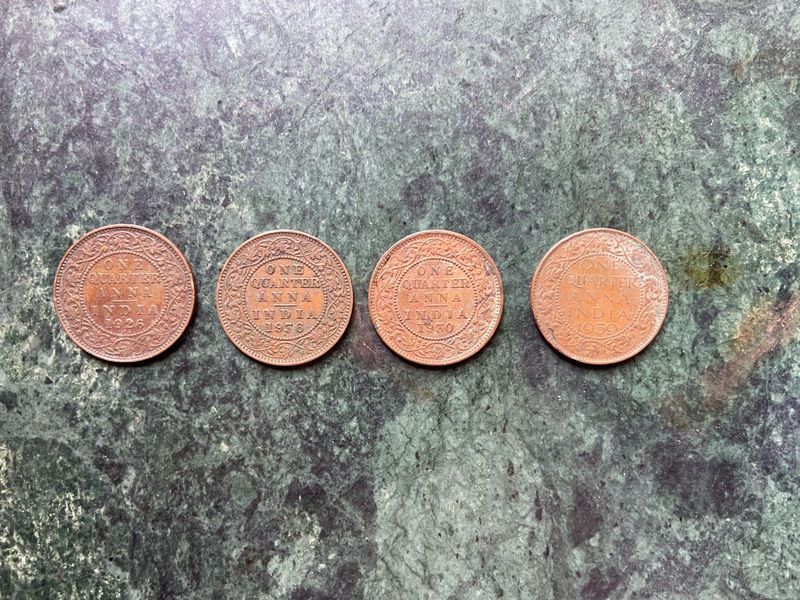 Vintage Indian Coins Collection