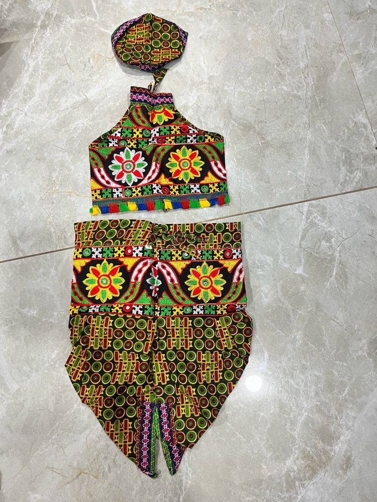 kids baby  Neck Top &amp; Dhoti Set