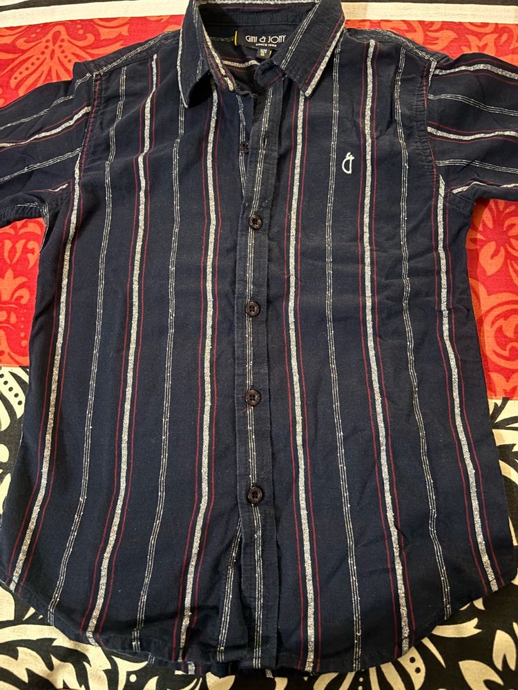 Boy’s Striped Button-Down Shirt