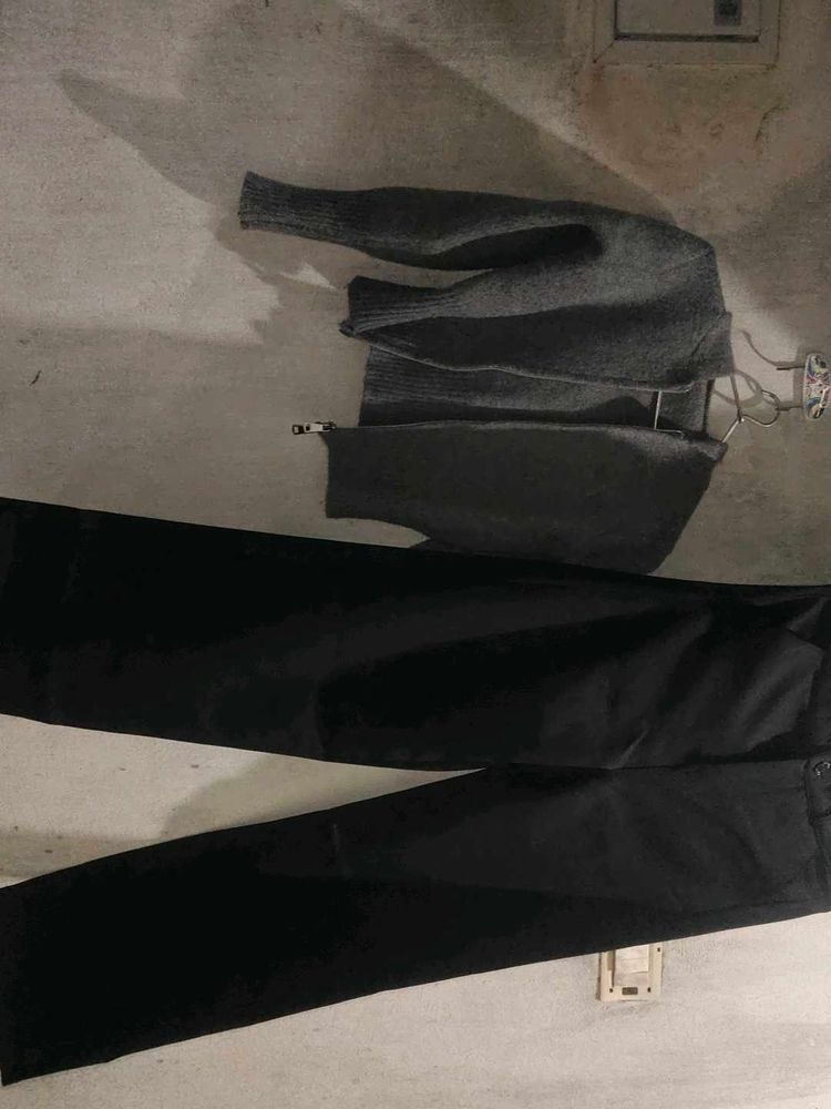 Stylish Outfit Set - Top, Cardigan &amp; Pants