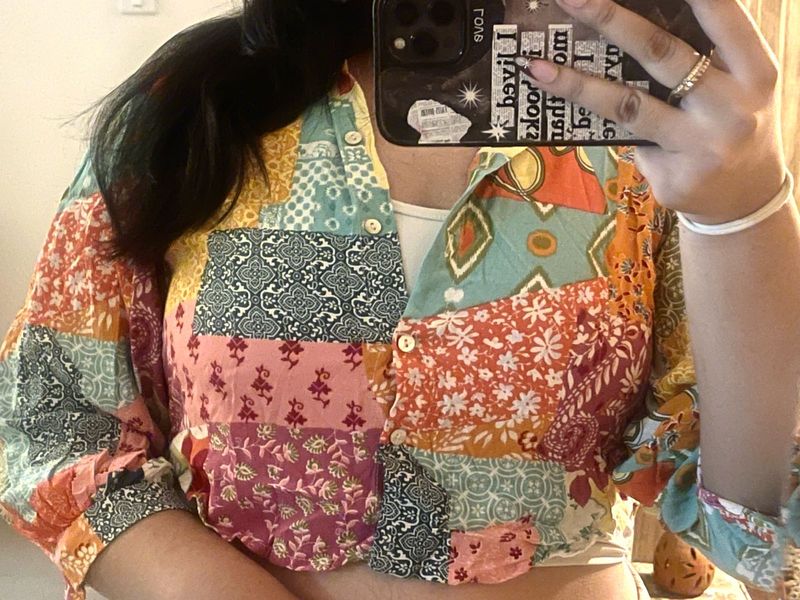 Boho patchwork dream shirt🌺
