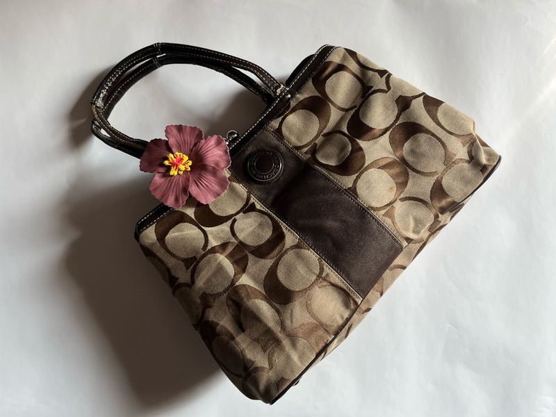 Coach Kisslock Tote Bag