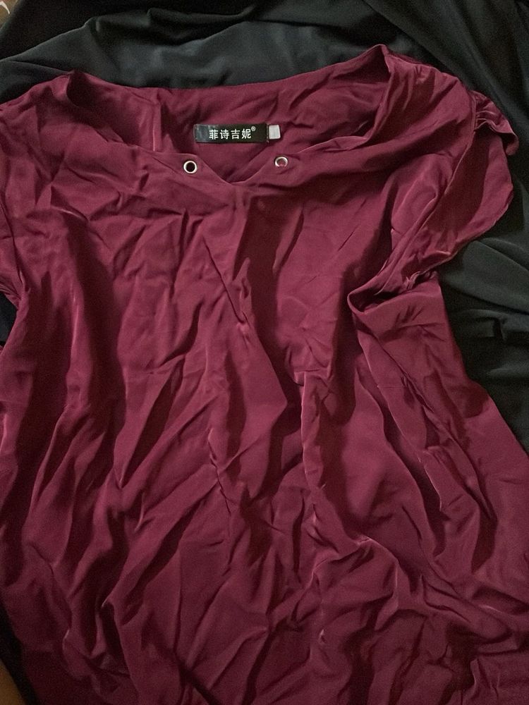 Elegant Maroon Blouse