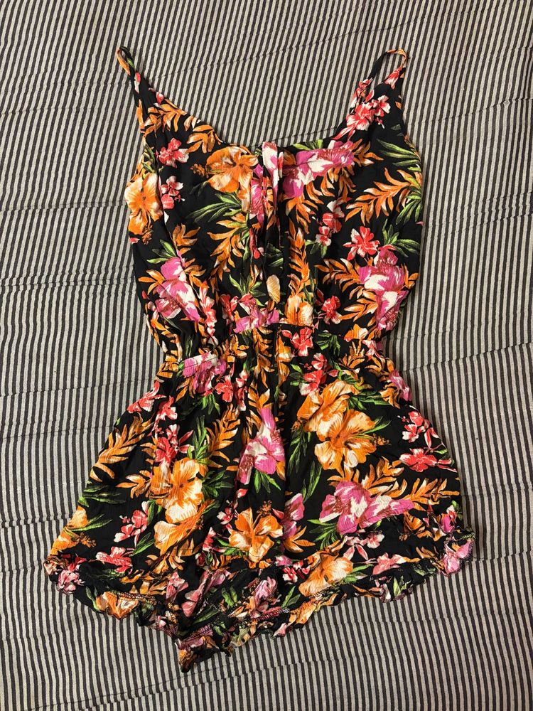 Floral Print Romper