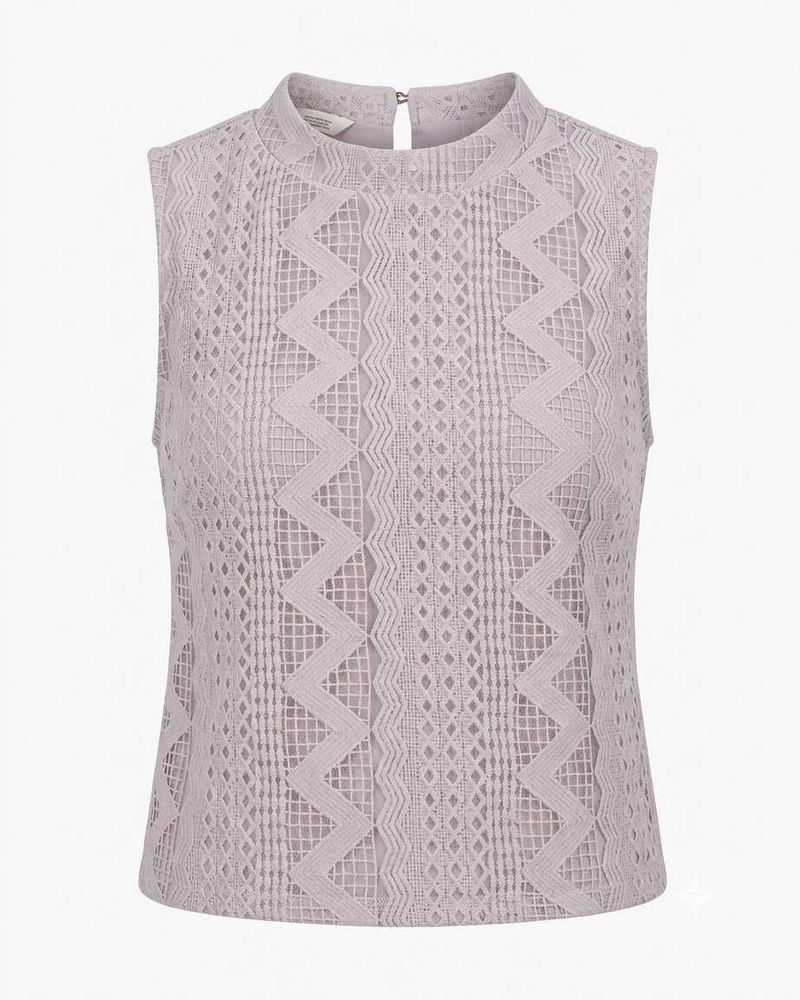 Elegant Lace Sleeveless Top