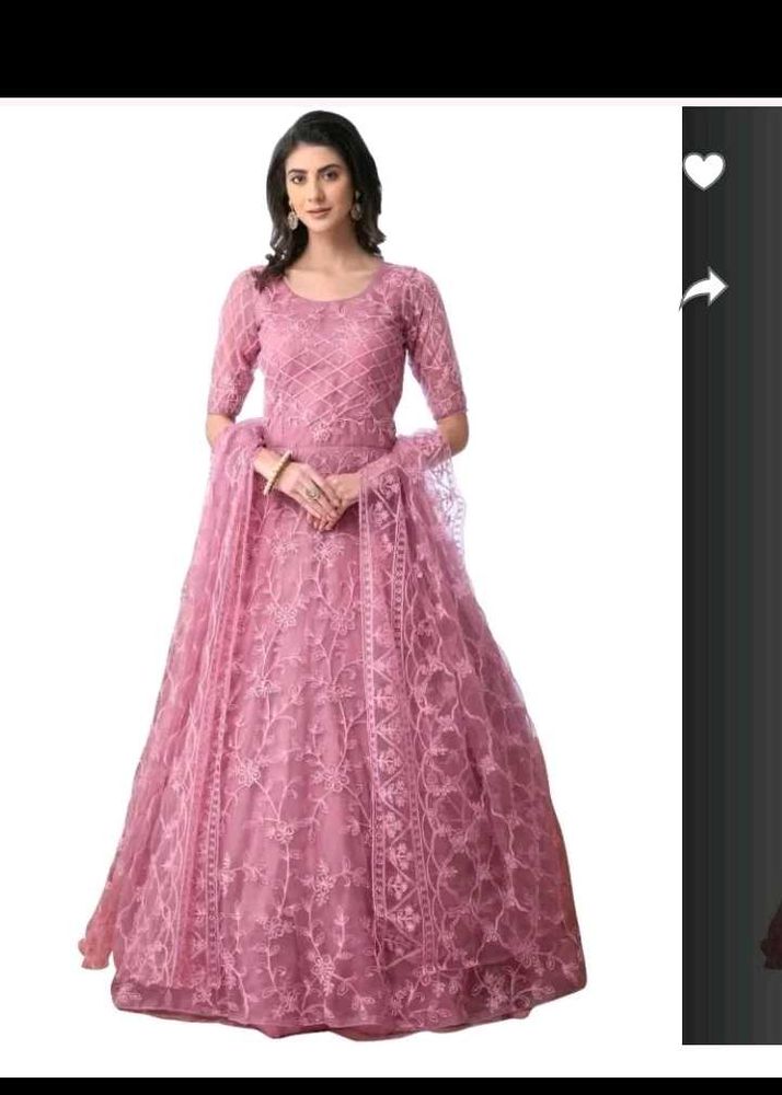 pink gown