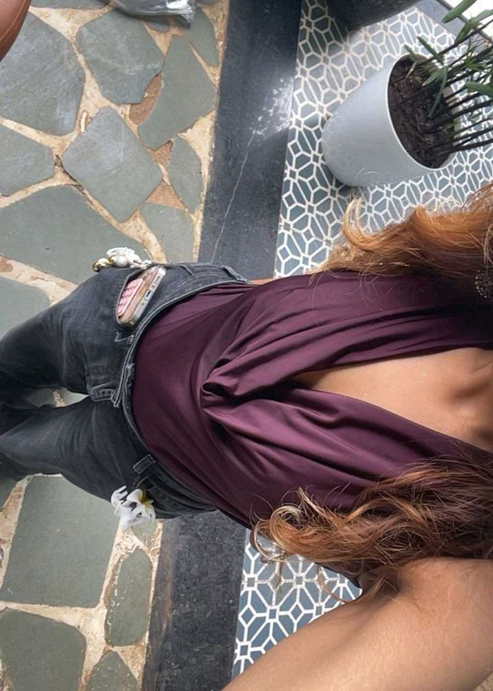 Halter neck Top Y2K drapped style