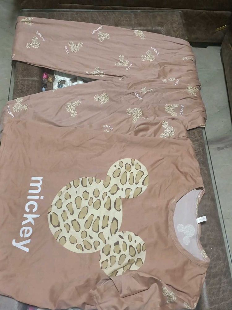 Cute Mickey Pajama Set