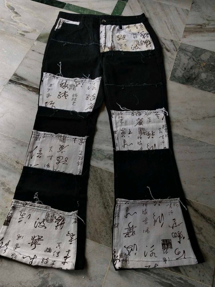Shein Unique Patchwork Jeans