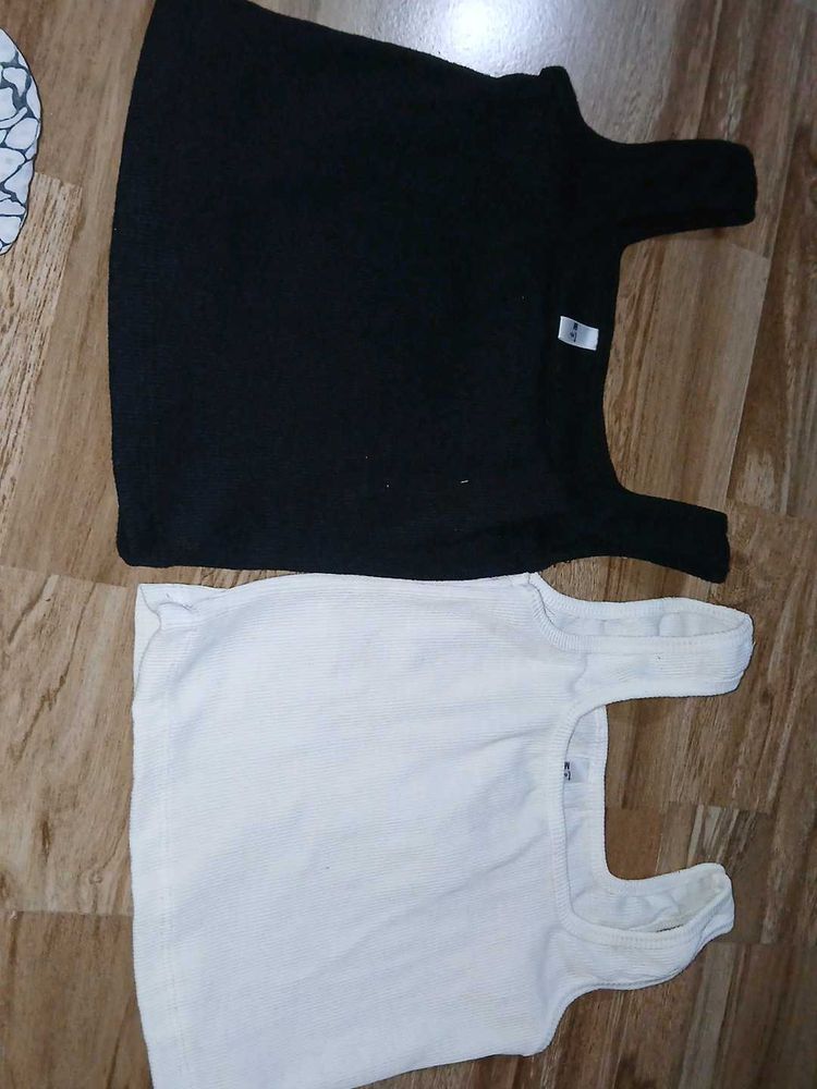 Basic Black &amp; White Camisole Set
