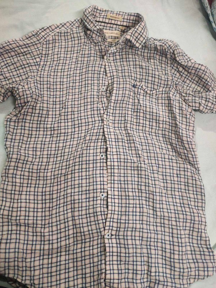 Monte Carlo Linen Check Shirt