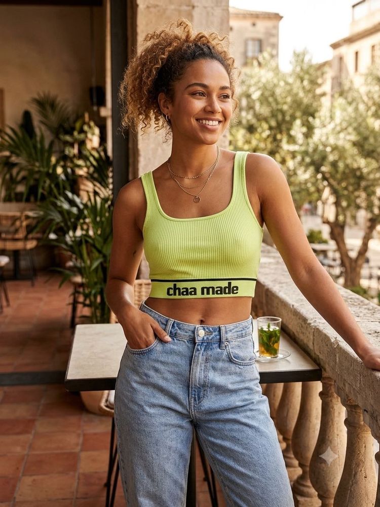 Ribbed Cropped Tank Top