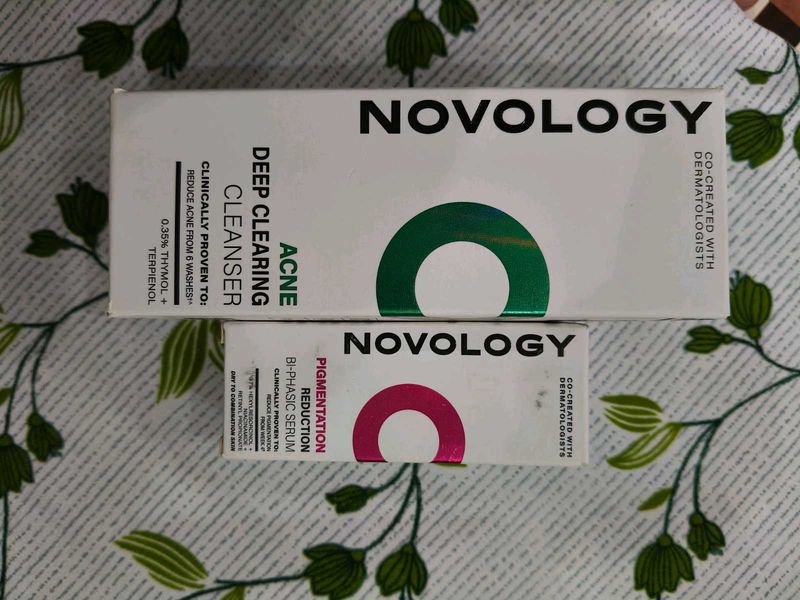 Novology Acne Cleanser &amp; Serum Set