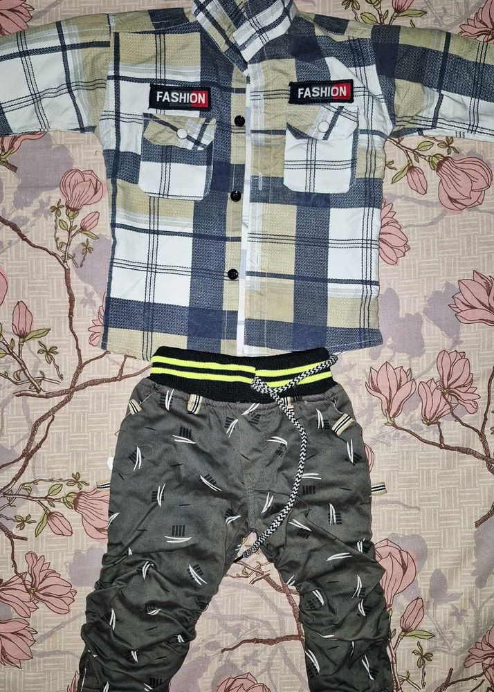 Boy's Fashionable Shirt &amp; Pant Set