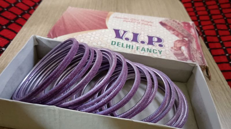 28 Piece Lavender Colour Bangle Set