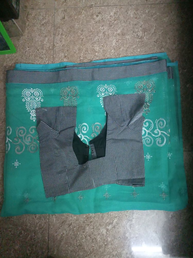 Sarees with Stretched Blouses, Linen Cloth ,its  N