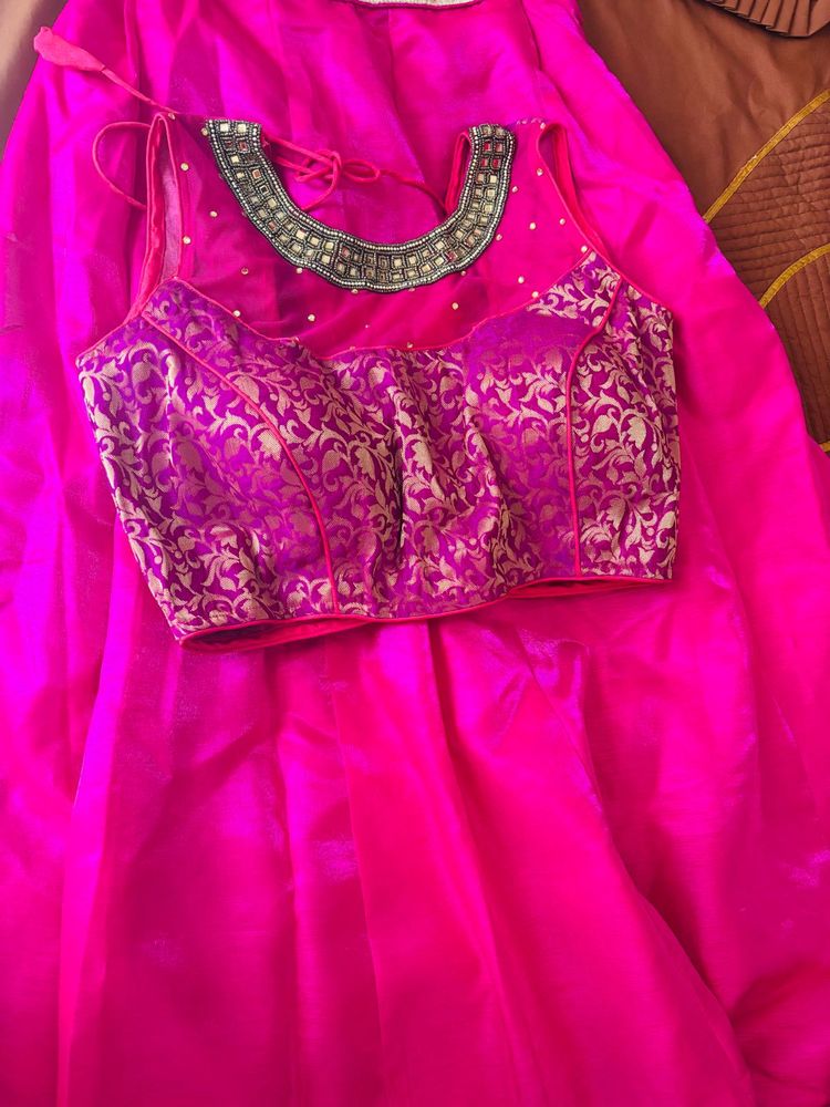 Pink Lehenga Choli Set