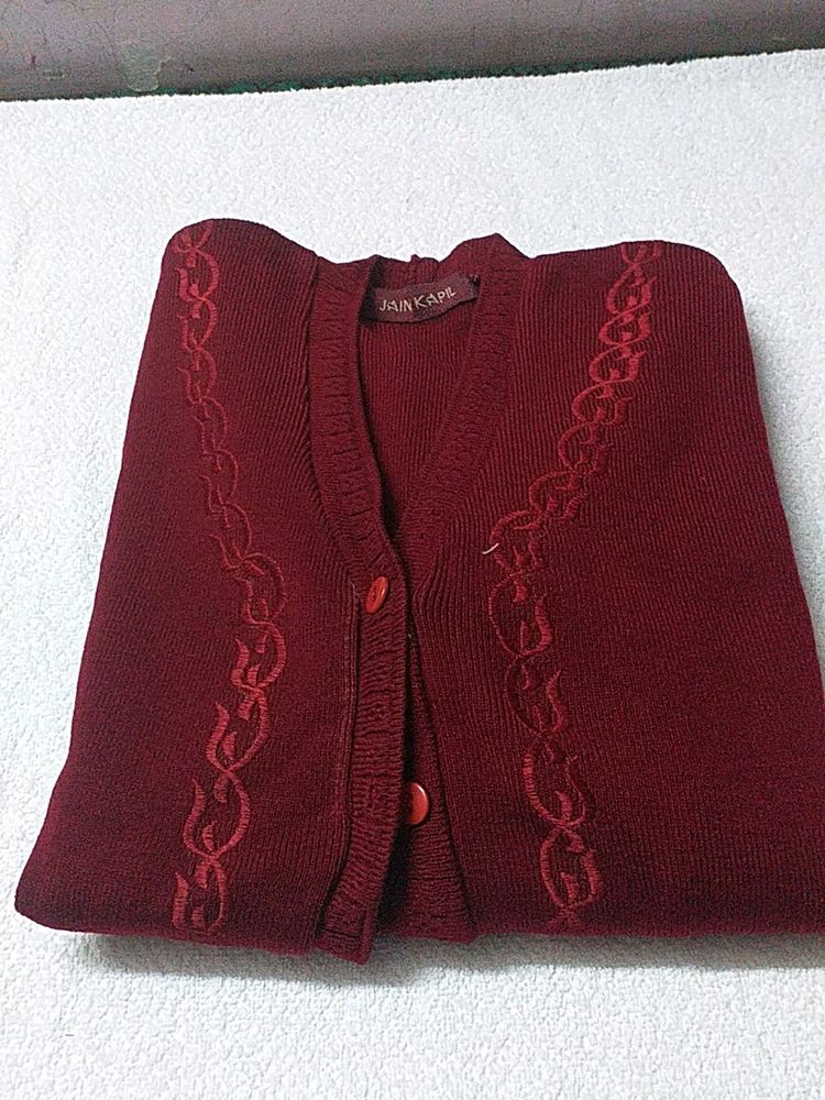 Red Colour Sweater