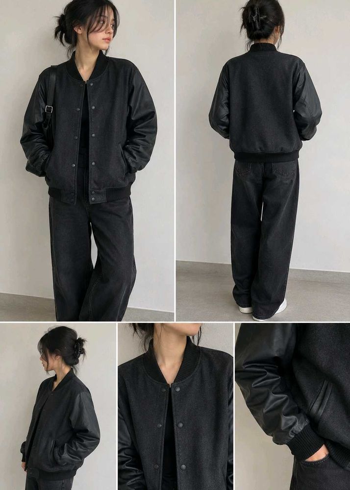 Black Bomber Jacket