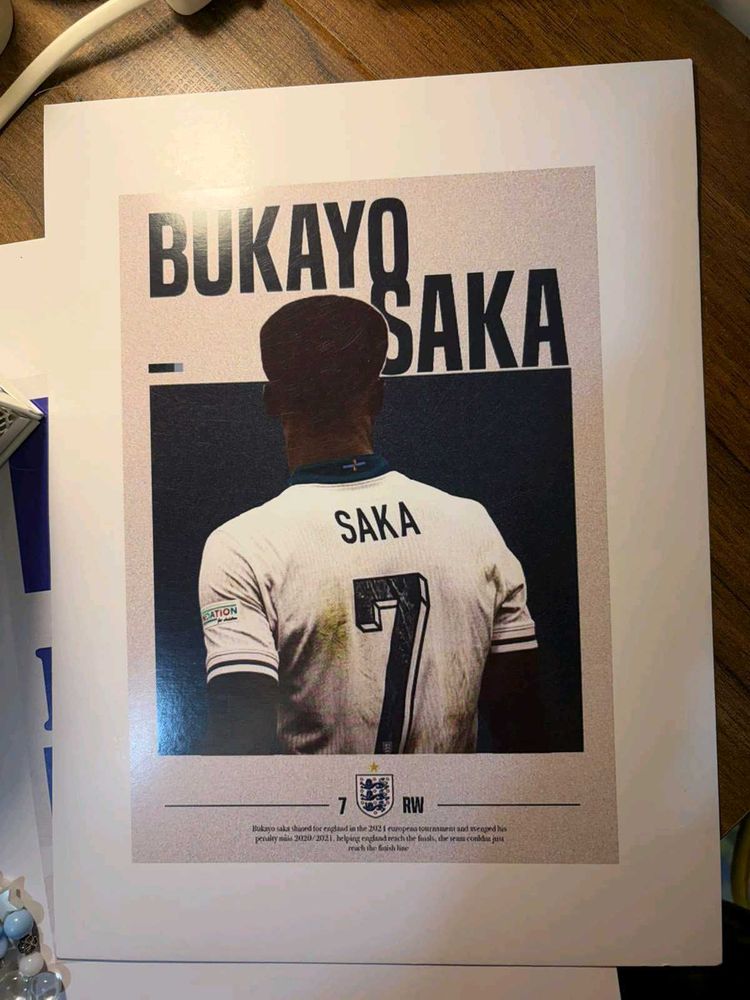 Bukayo Saka Poster Print