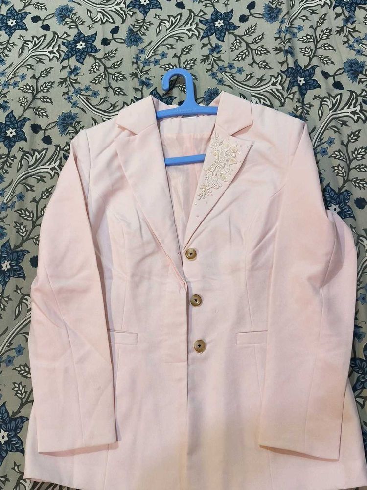 Baby pink cute blazer