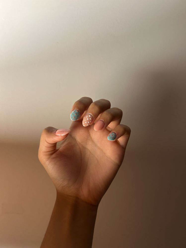 Pastel Polka Dot Press-On Nails