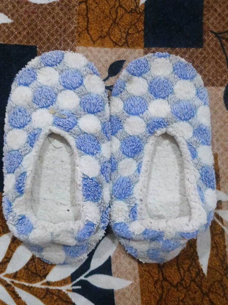 Cozy Polka Dot Slippers