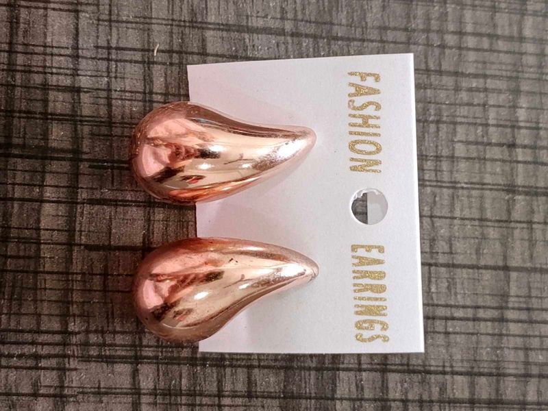 Rose Gold Tear Drop Earrings