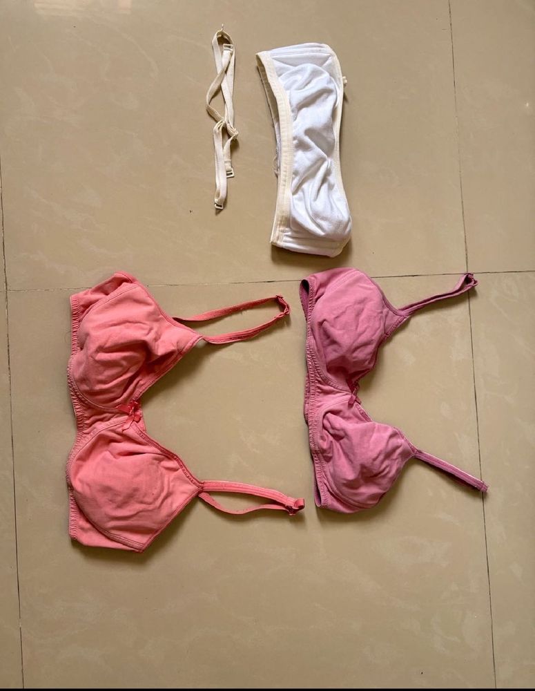 3 bras-2 basic  jockey and 1 v star bra