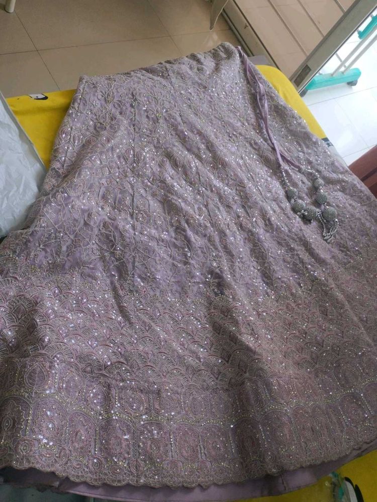 Beautiful Lavender Lehenga Skirt