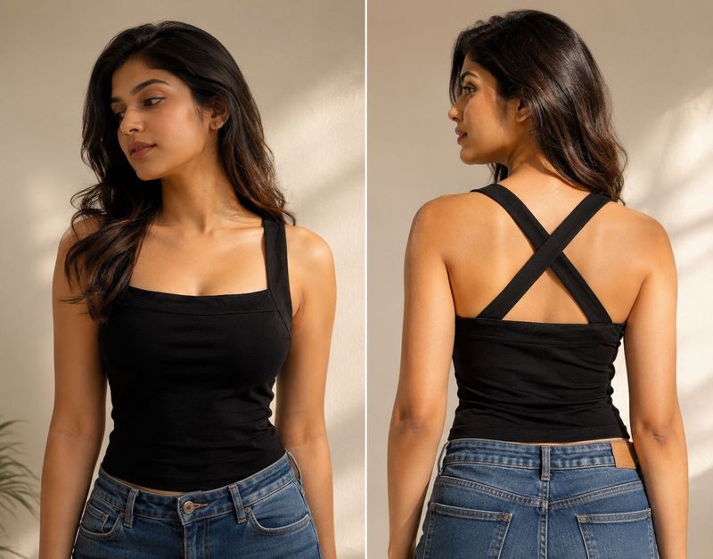 Stylish Black Tank Top