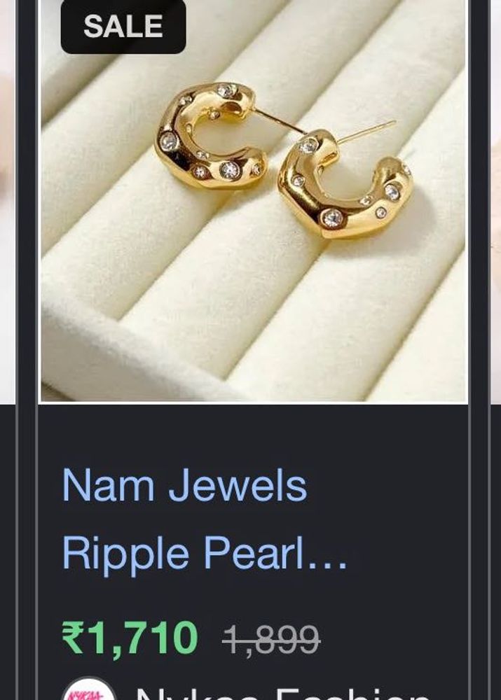 Gold Crystal Hoop Earrings
