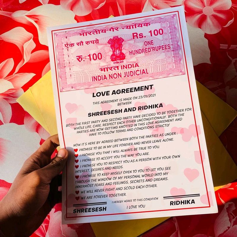 Love Agreement - Unique Gift!