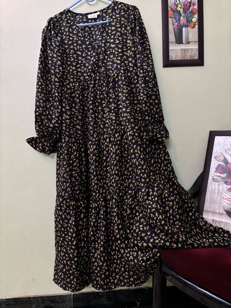 Black Floral Dress