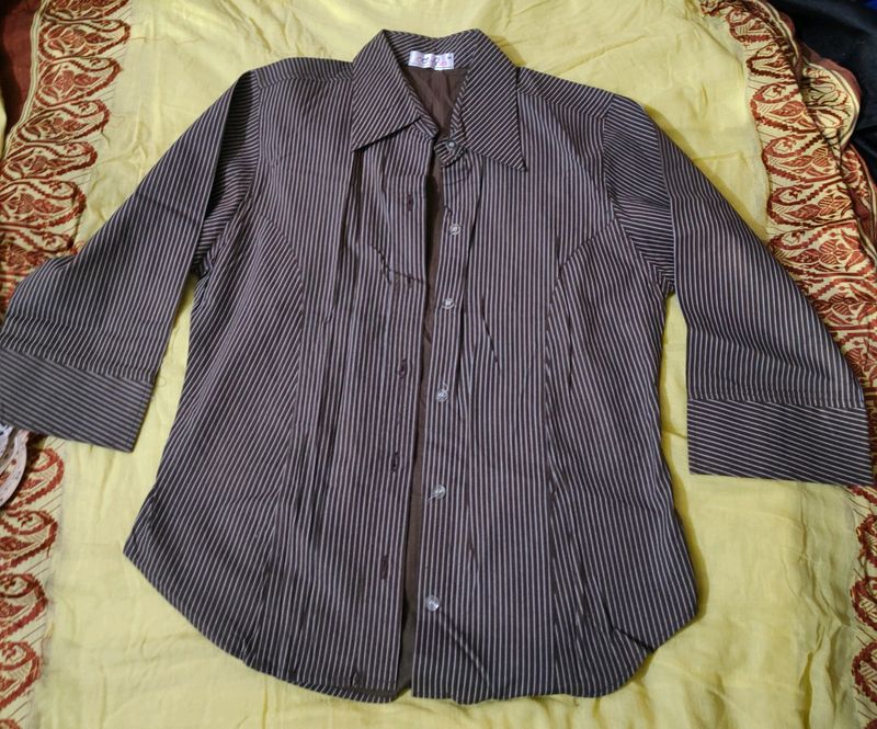 Cotton Ladies Formal M size Shirt