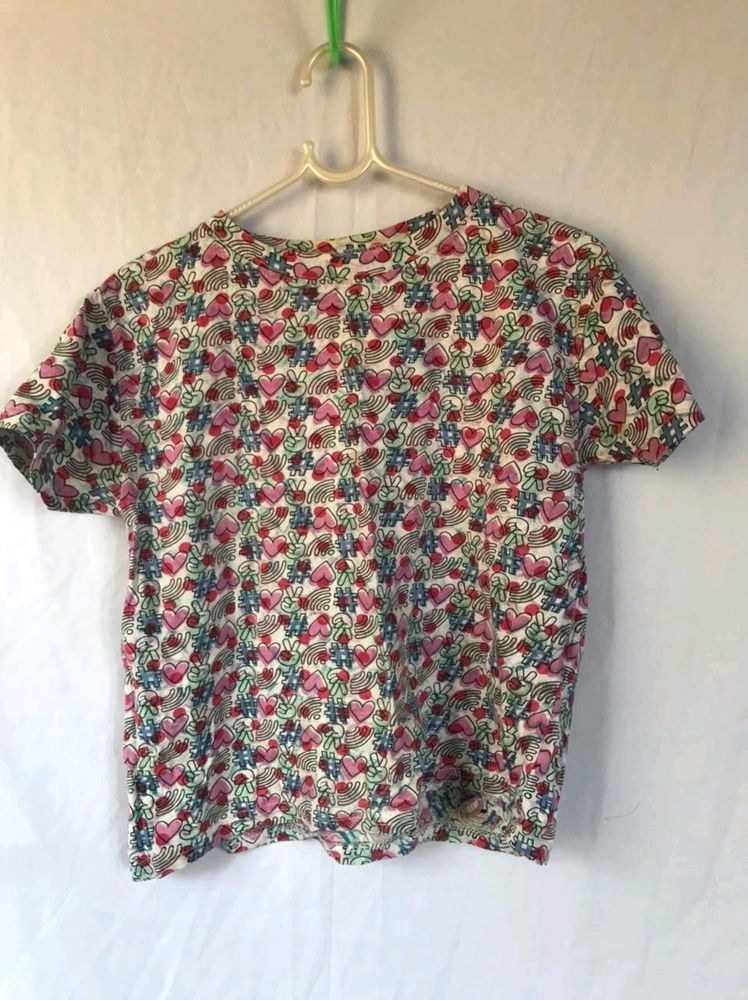 Crop Top Patterned