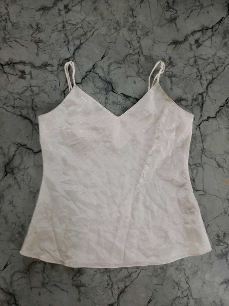 Chic White Camisole Top