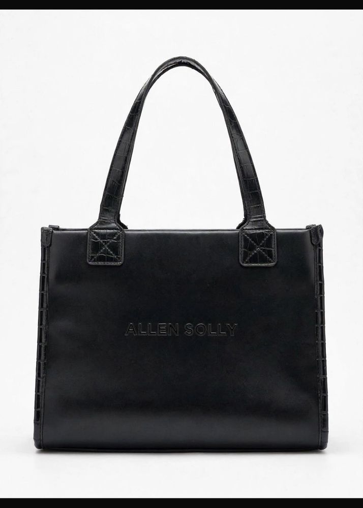 Allen Solly Black Tote Bag