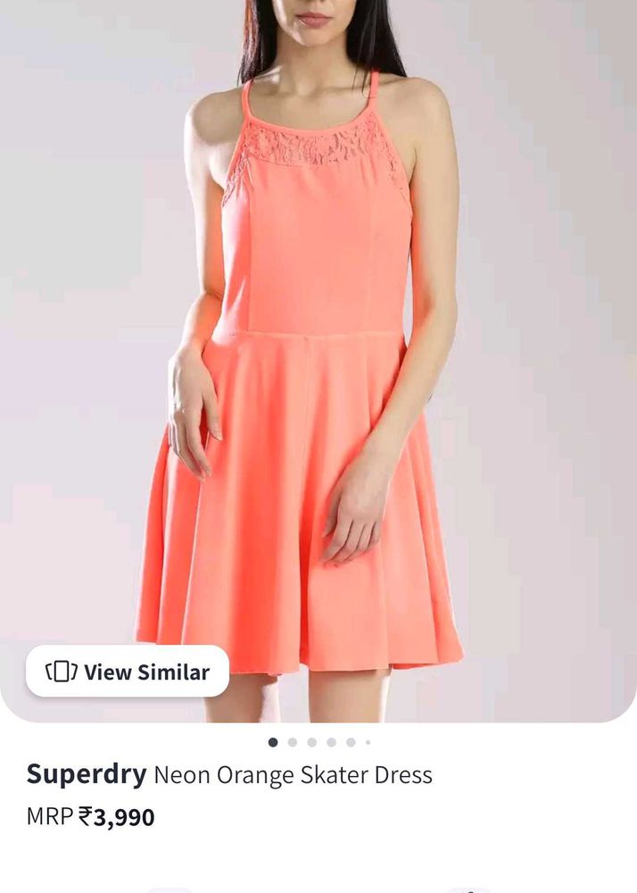 SUPERDRY Neon Skater Dress