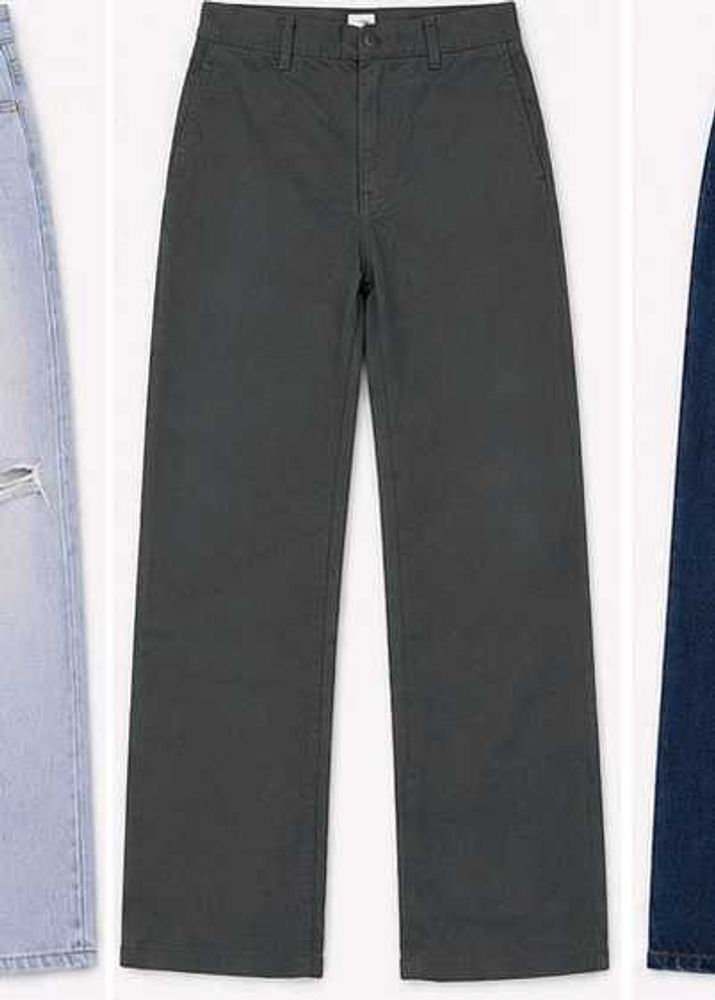 Classic Grey Cropped Pants