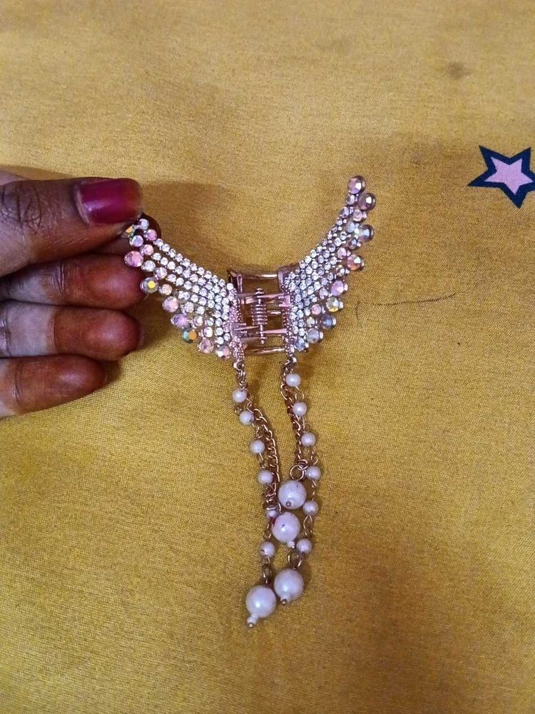 Sparkling Wing Hair Claw Clip
