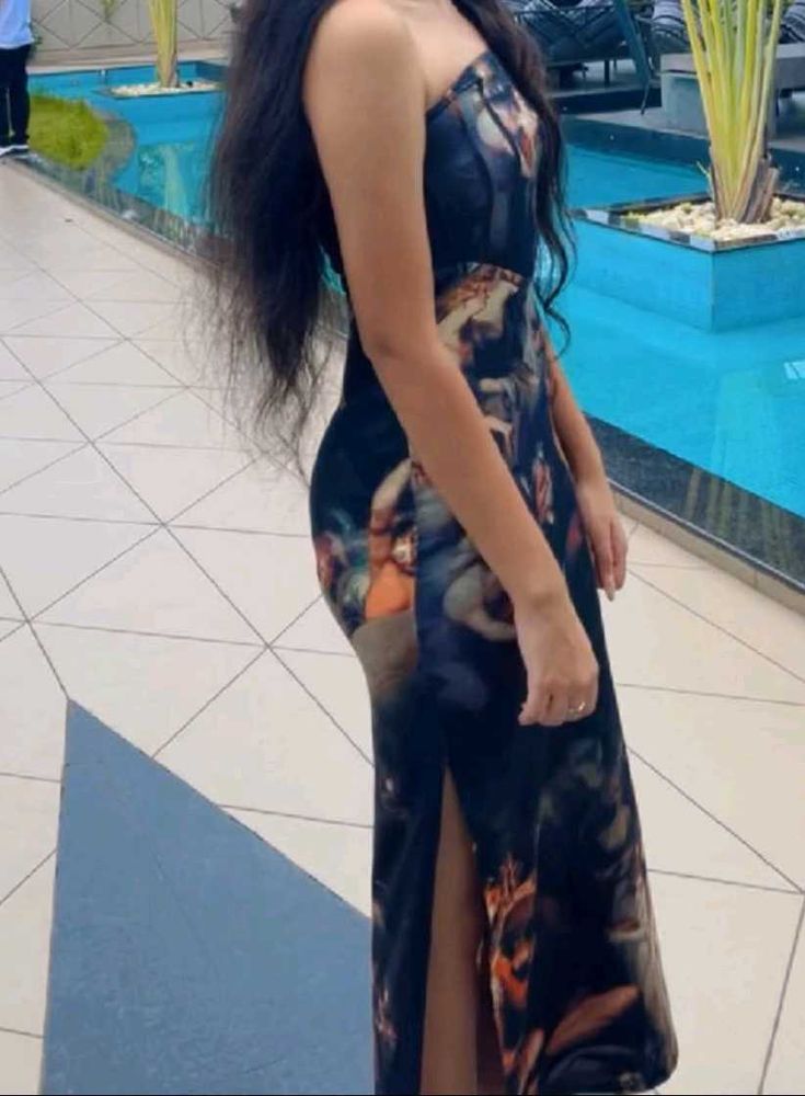 Newme roman off shoulder dress