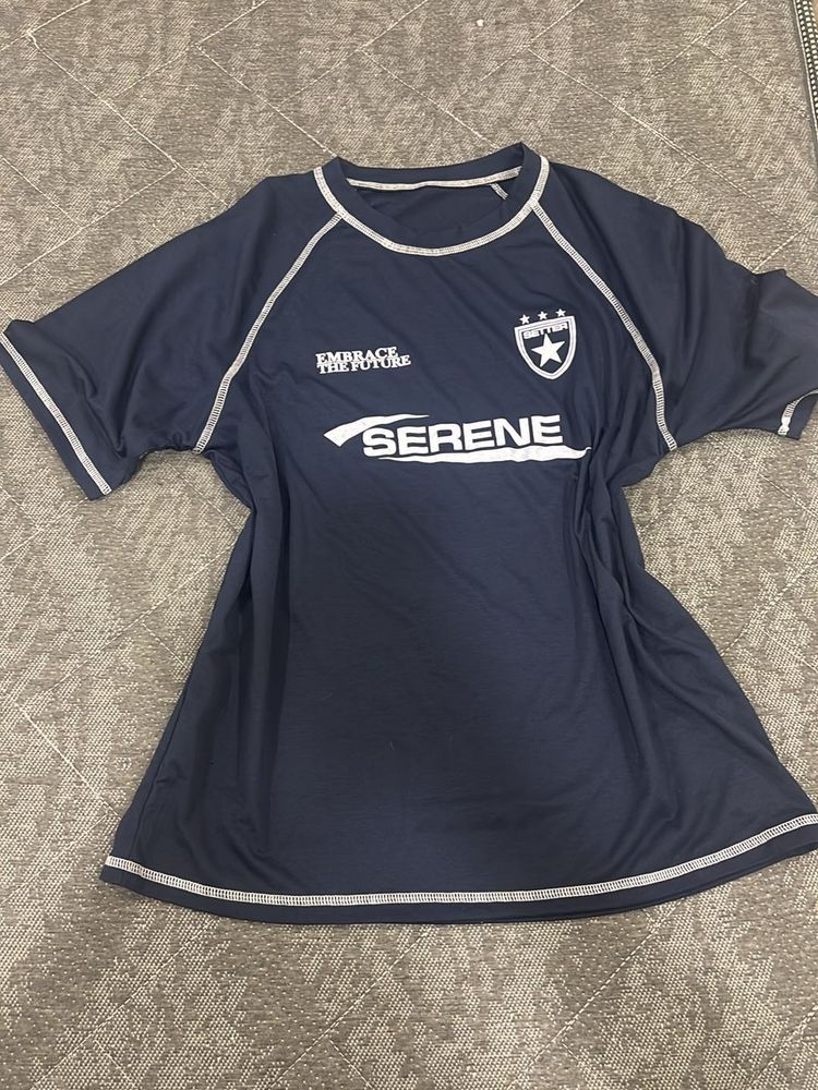 Serene Navy Blue T-Shirt