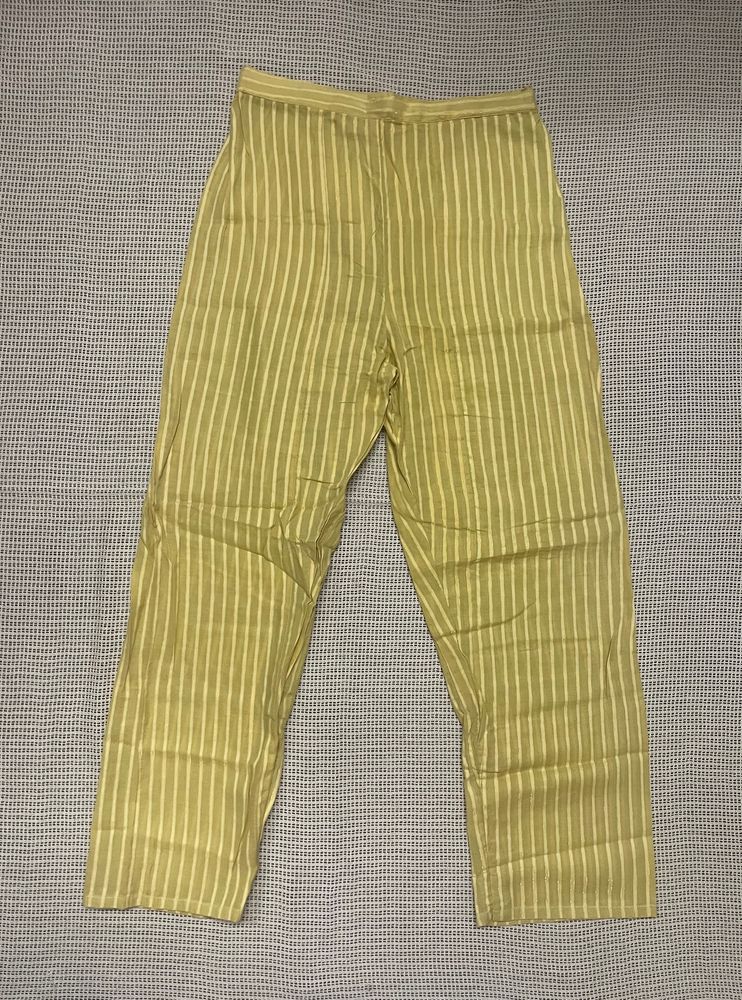 Gold Colour Narrow Pant