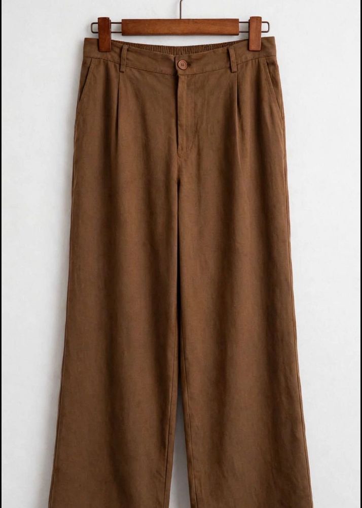 Brown Wide Leg Pants