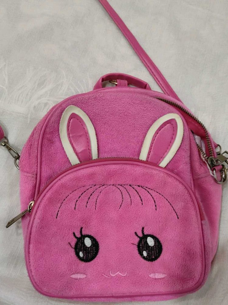 Cute Pink Bunny Backpack