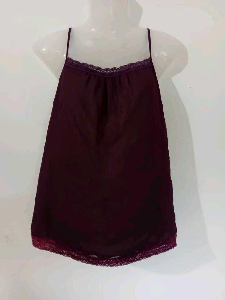 Lace Trim Cami Slip