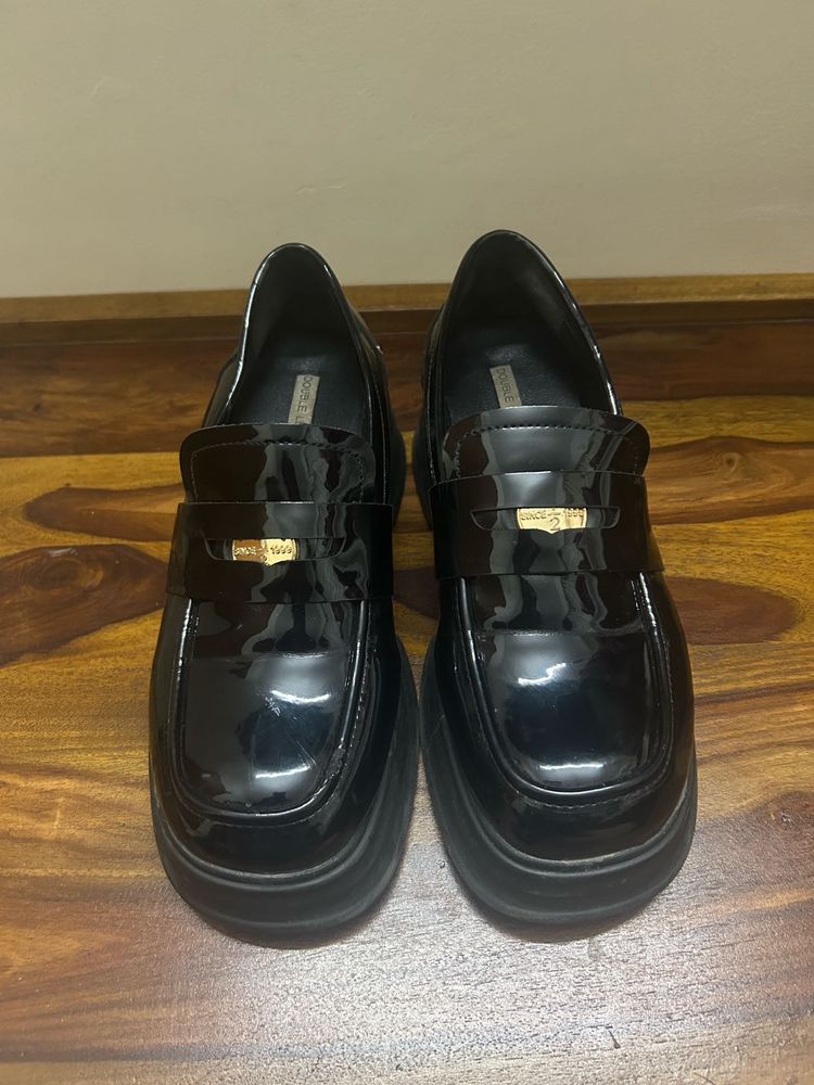 Black Patent Leather Loafers